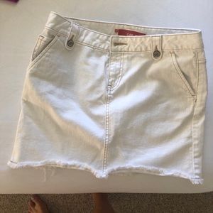White GAP Jean skirt